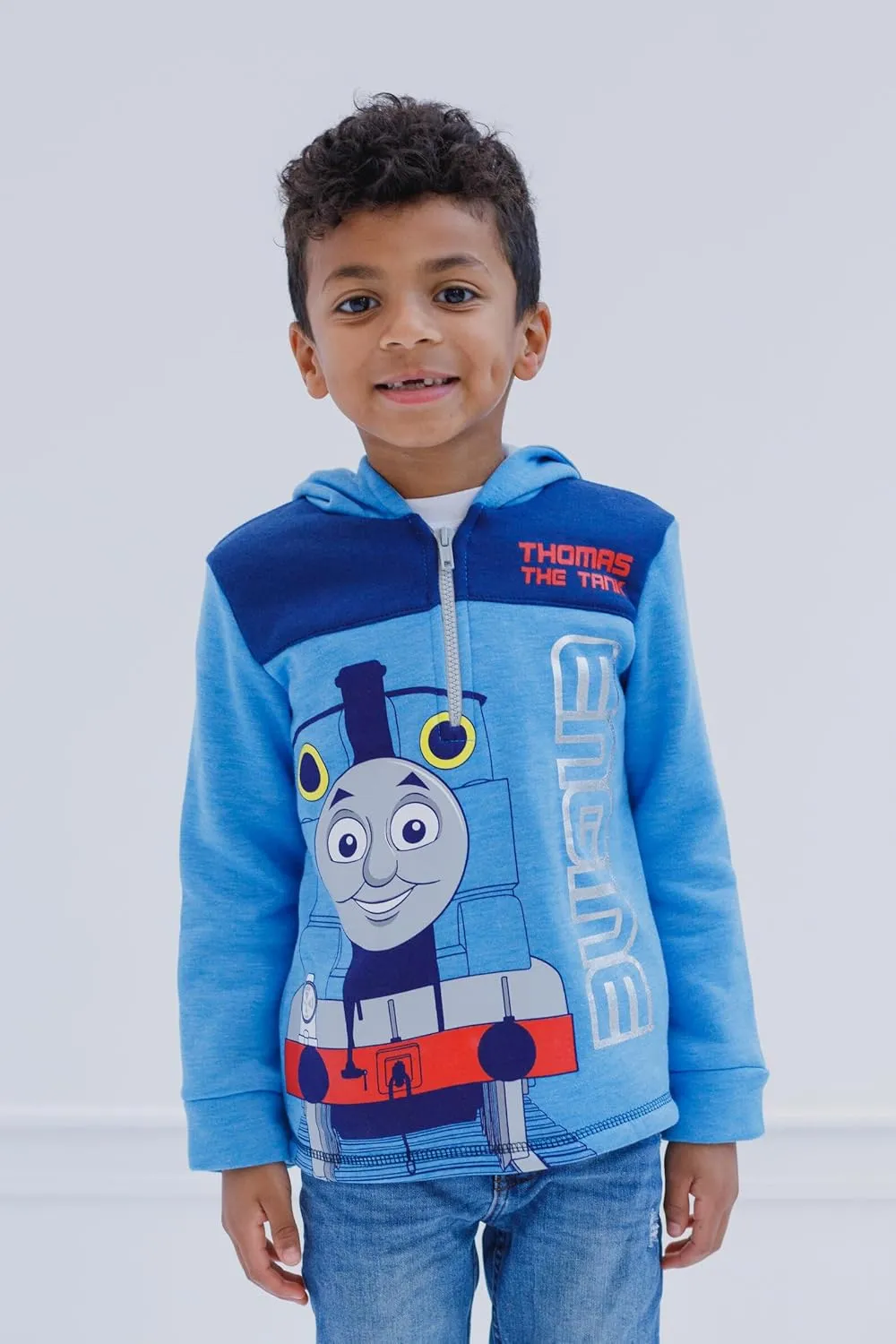 THOMAS & FRIENDS Tank Engine Fleece Half Zip Hoodie Toddler to Big Kid