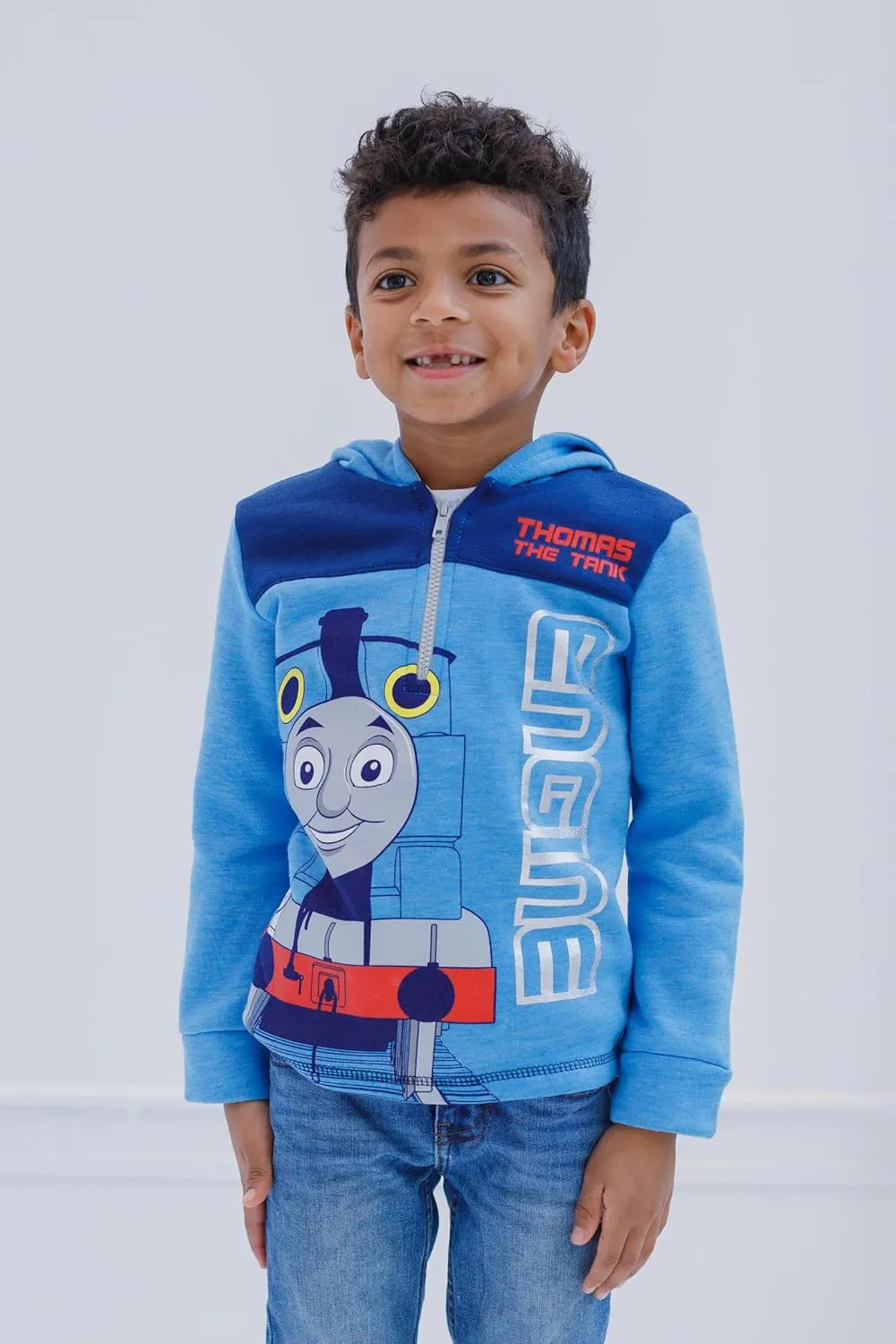 THOMAS & FRIENDS Tank Engine Fleece Half Zip Hoodie Toddler to Big Kid