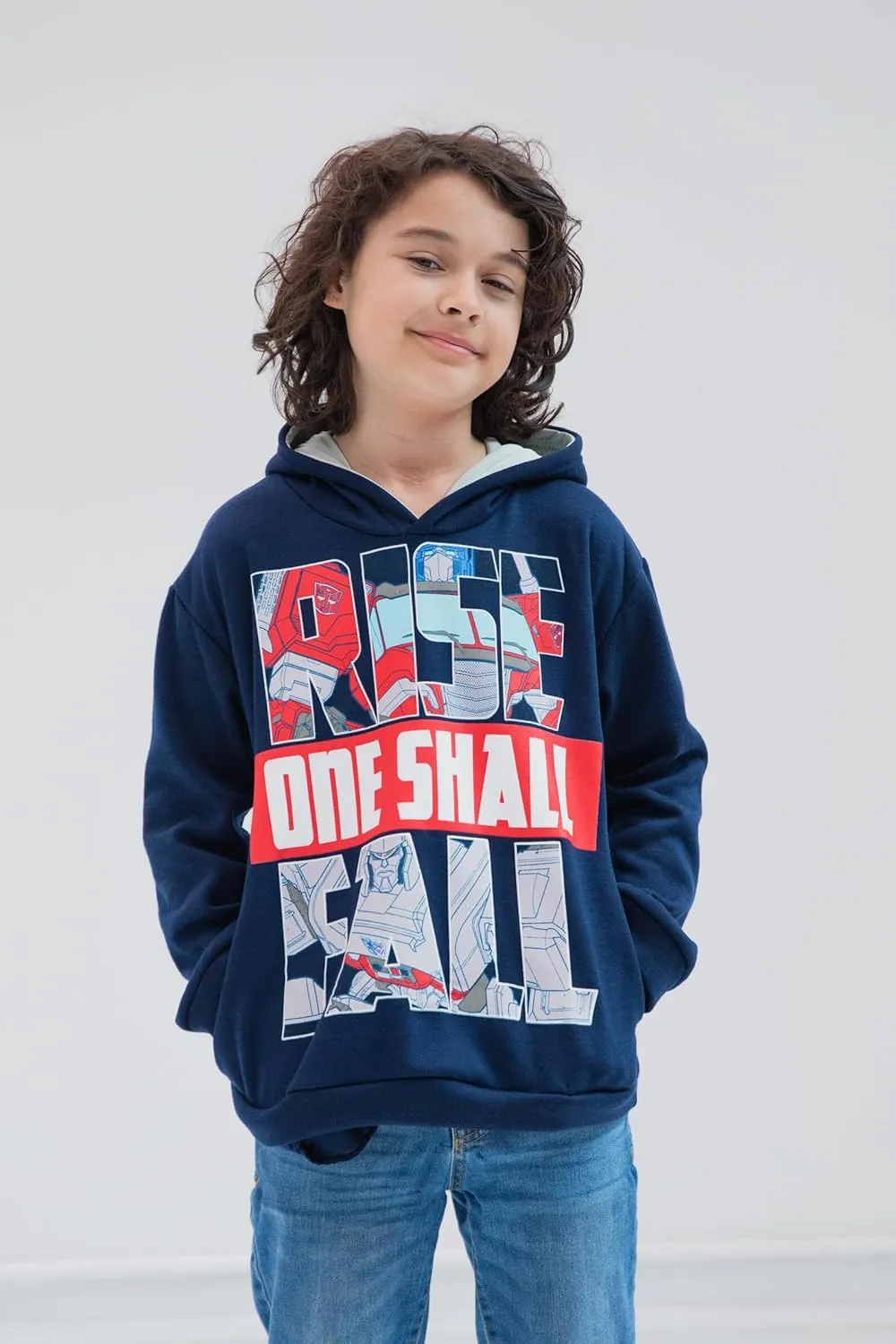 Transformers Optimus Prime Bumblebee Megatron Half Zip Pullover Hoodie Toddler to Big Kid