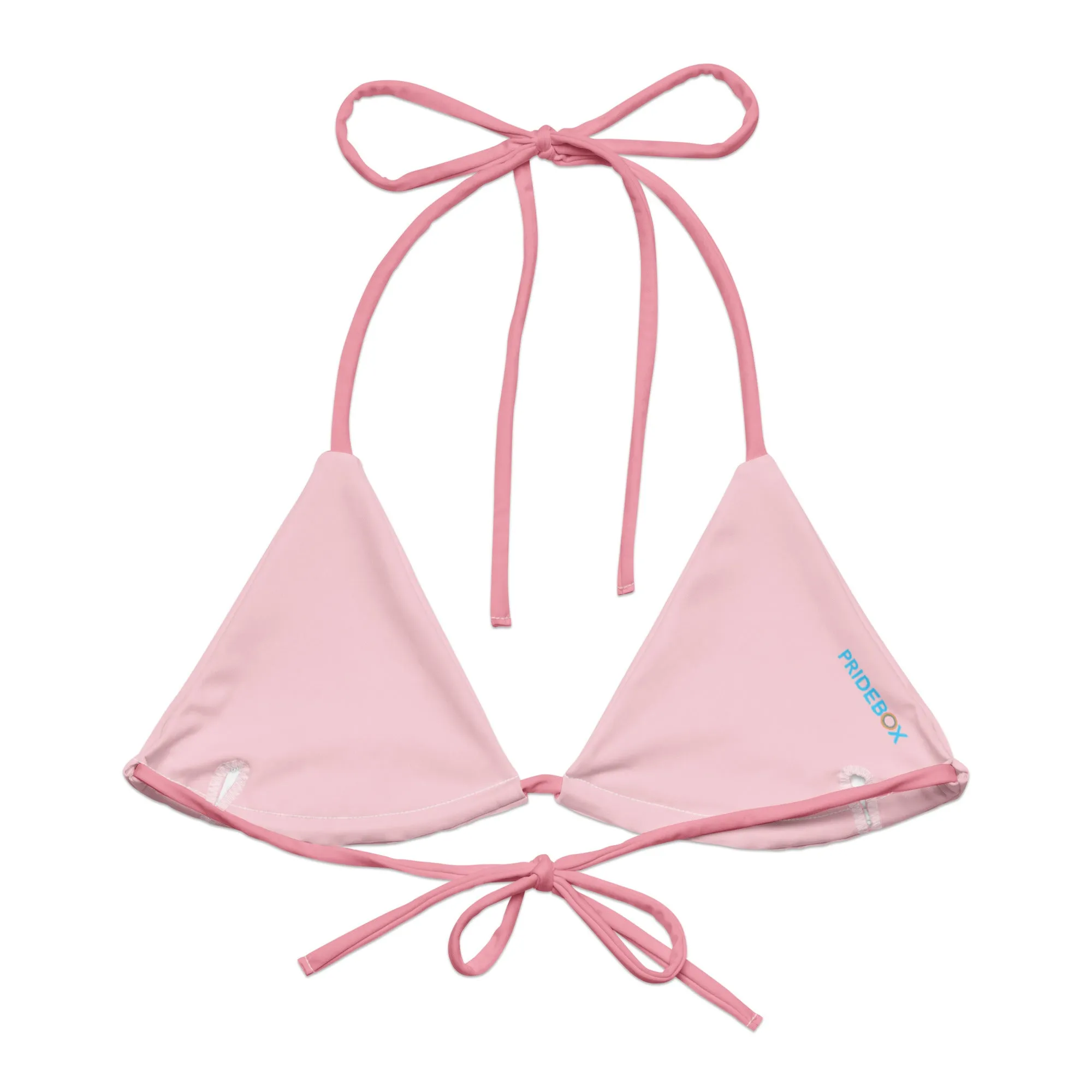 Transgender Solid String Bikini Top