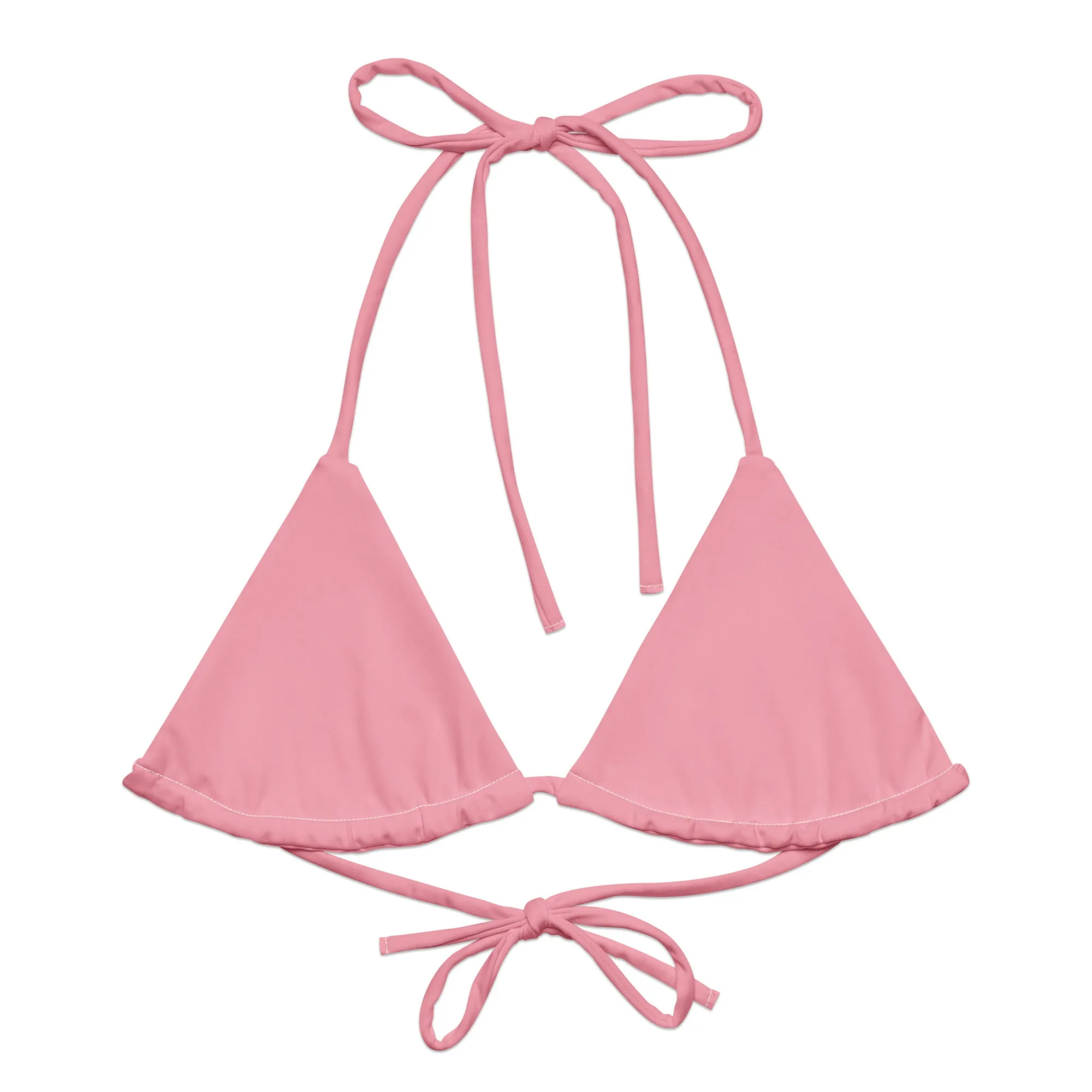 Transgender Solid String Bikini Top