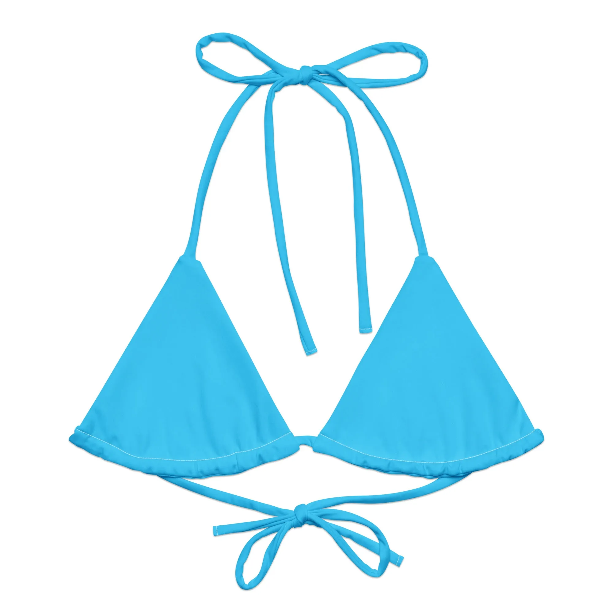 Transgender Solid String Bikini Top