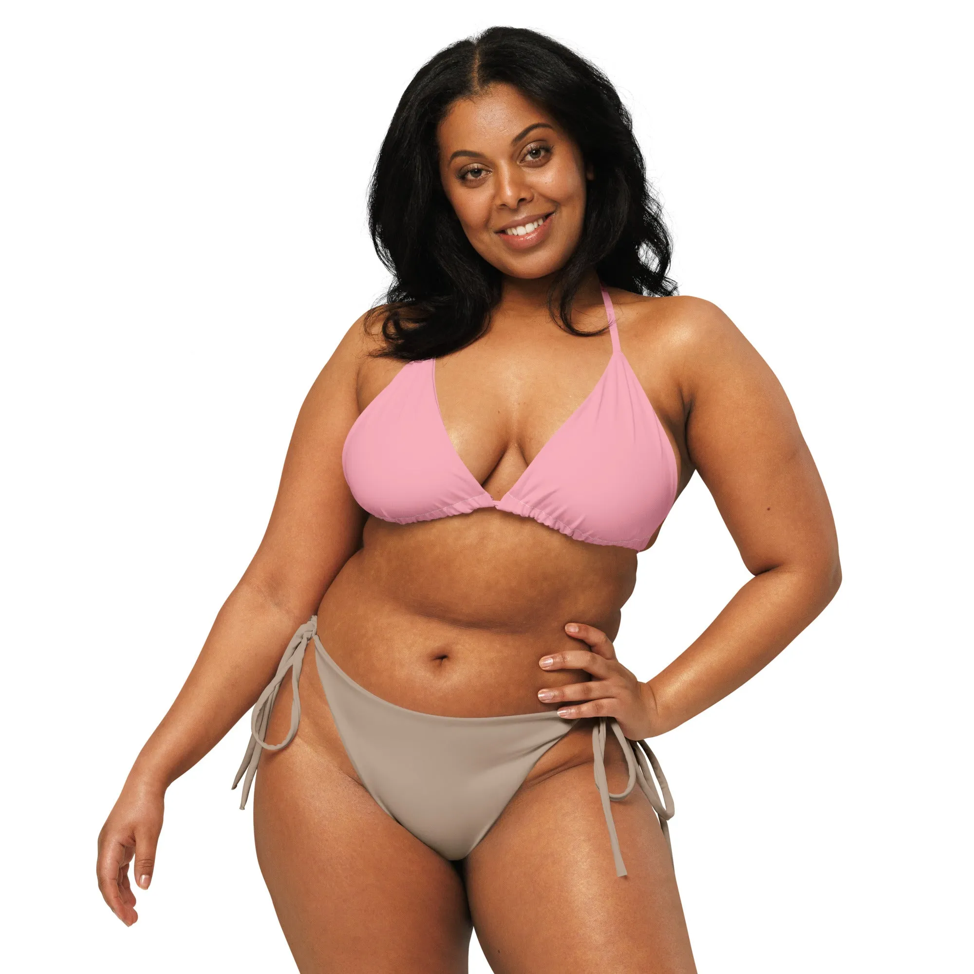 Transgender Solid String Bikini Top