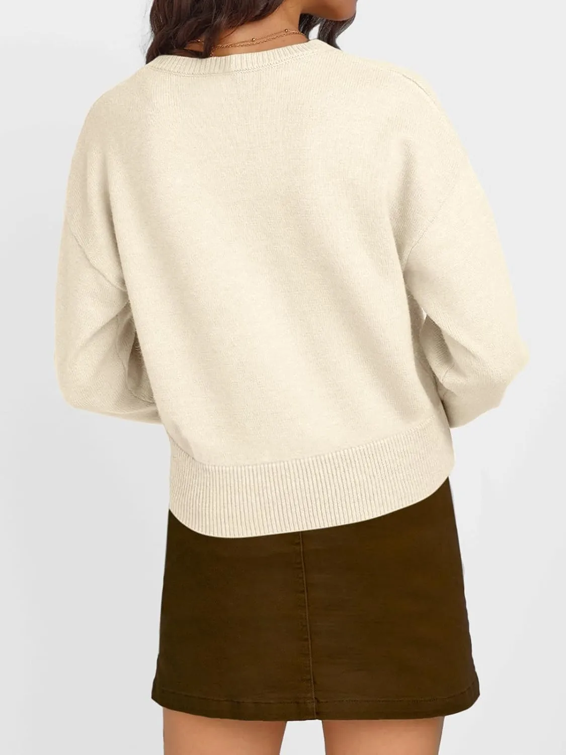 Trendy Queen Cropped Cardigan Sweaters for Women Lightweight Crop Cotton Knit Y2k Fall Outfits Fashion Clothes 2025