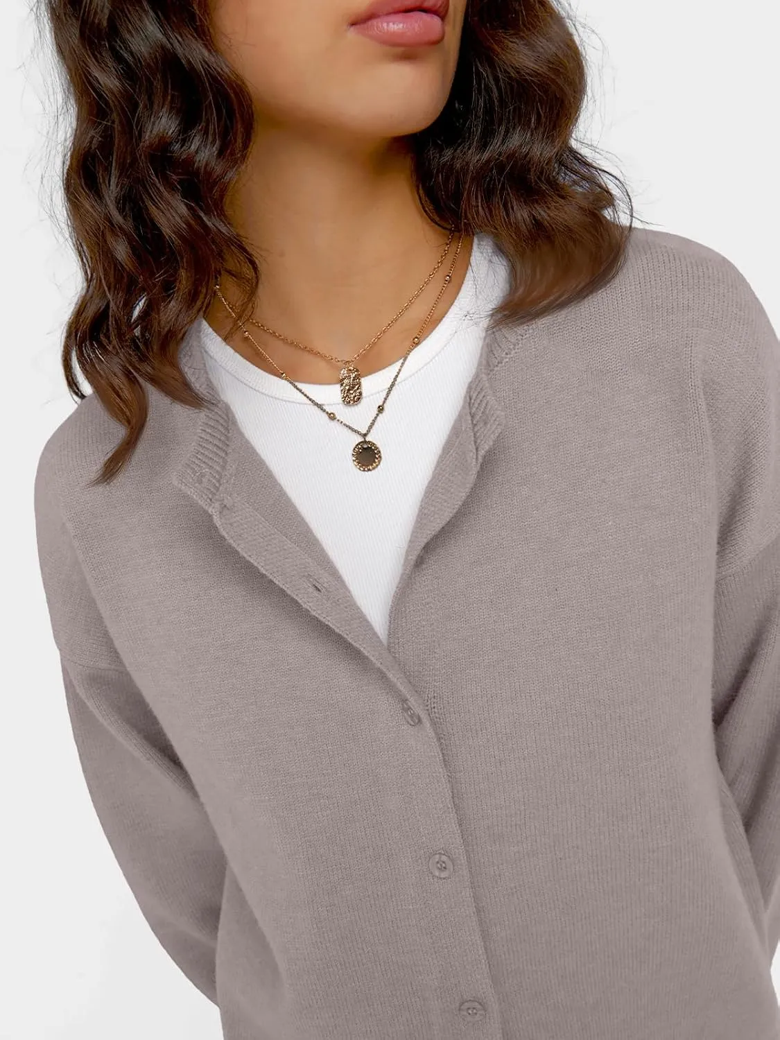 Trendy Queen Cropped Cardigan Sweaters for Women Lightweight Crop Cotton Knit Y2k Fall Outfits Fashion Clothes 2025