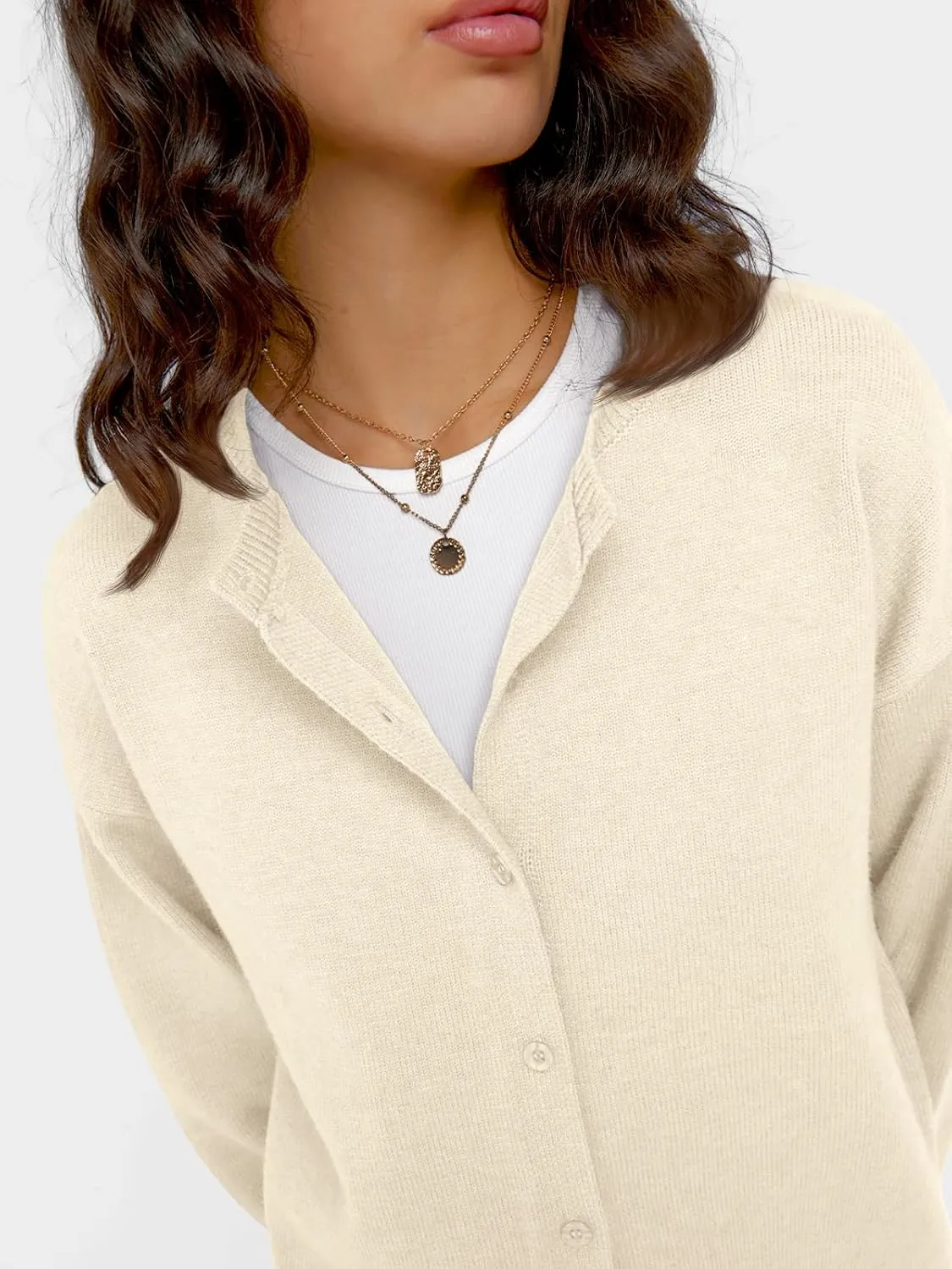 Trendy Queen Cropped Cardigan Sweaters for Women Lightweight Crop Cotton Knit Y2k Fall Outfits Fashion Clothes 2025