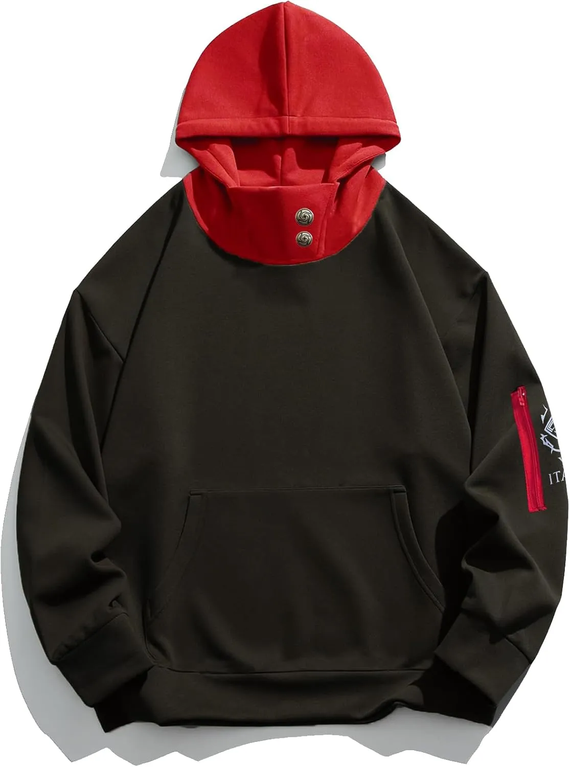 Unisex Anime Hoodie Cosplay Costume Men Black 3D Novelty Hooded Sweatshirt Pullover Jacket Outerwear Coat for Women