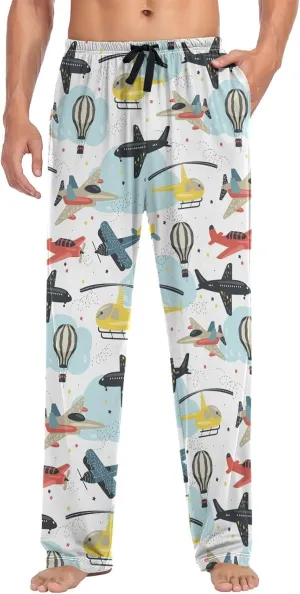 visesunny Men's Pajama Pants 100% Cotton Lounge Soft Warm Sleepwear Pants PJ Bottoms Drawstring and Pockets