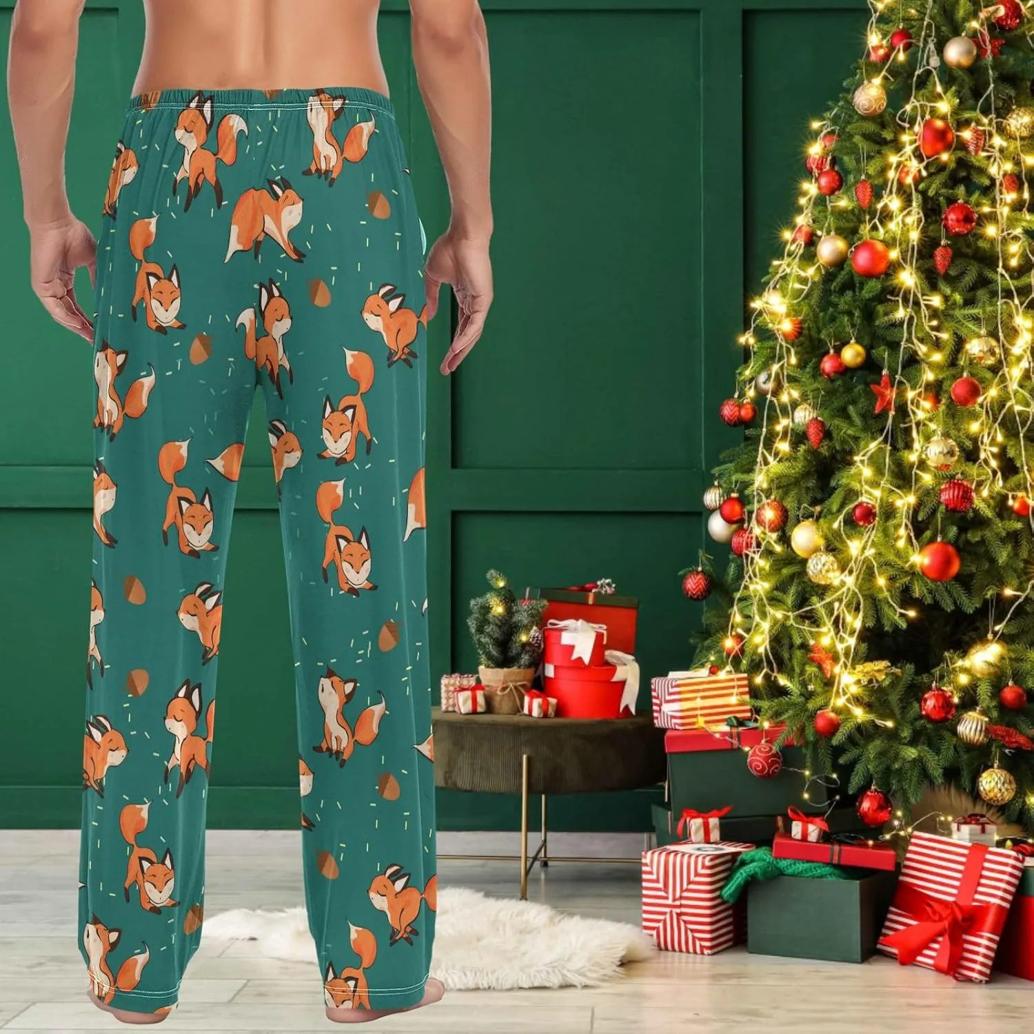 visesunny Men's Pajama Pants 100% Cotton Lounge Soft Warm Sleepwear Pants PJ Bottoms Drawstring and Pockets