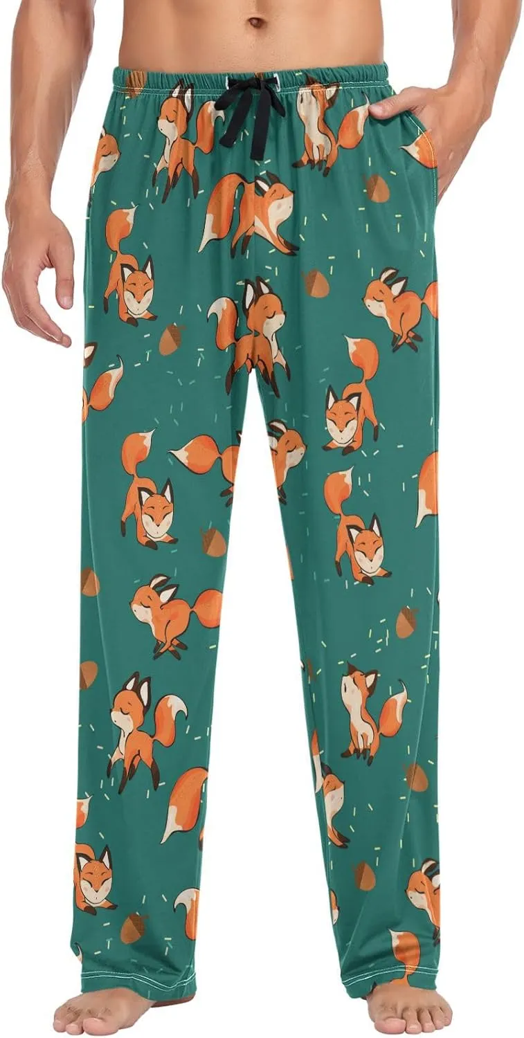 visesunny Men's Pajama Pants 100% Cotton Lounge Soft Warm Sleepwear Pants PJ Bottoms Drawstring and Pockets