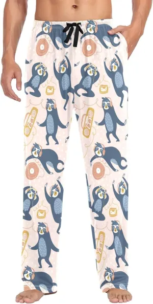 visesunny Men's Pajama Pants 100% Cotton Lounge Soft Warm Sleepwear Pants PJ Bottoms Drawstring and Pockets