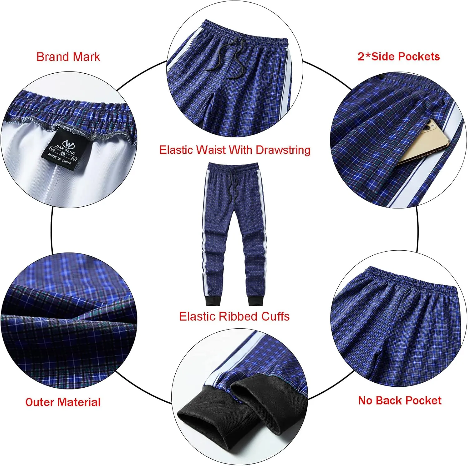 W JIANWANG Track Suits for Men Set Tracksuit Sweatsuits 2 Piece outfits