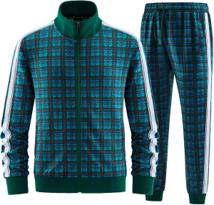 W JIANWANG Track Suits for Men Set Tracksuit Sweatsuits 2 Piece outfits