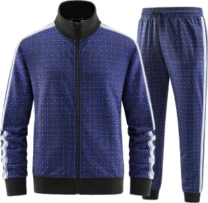 W JIANWANG Track Suits for Men Set Tracksuit Sweatsuits 2 Piece outfits