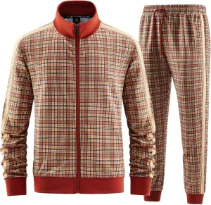 W JIANWANG Track Suits for Men Set Tracksuit Sweatsuits 2 Piece outfits