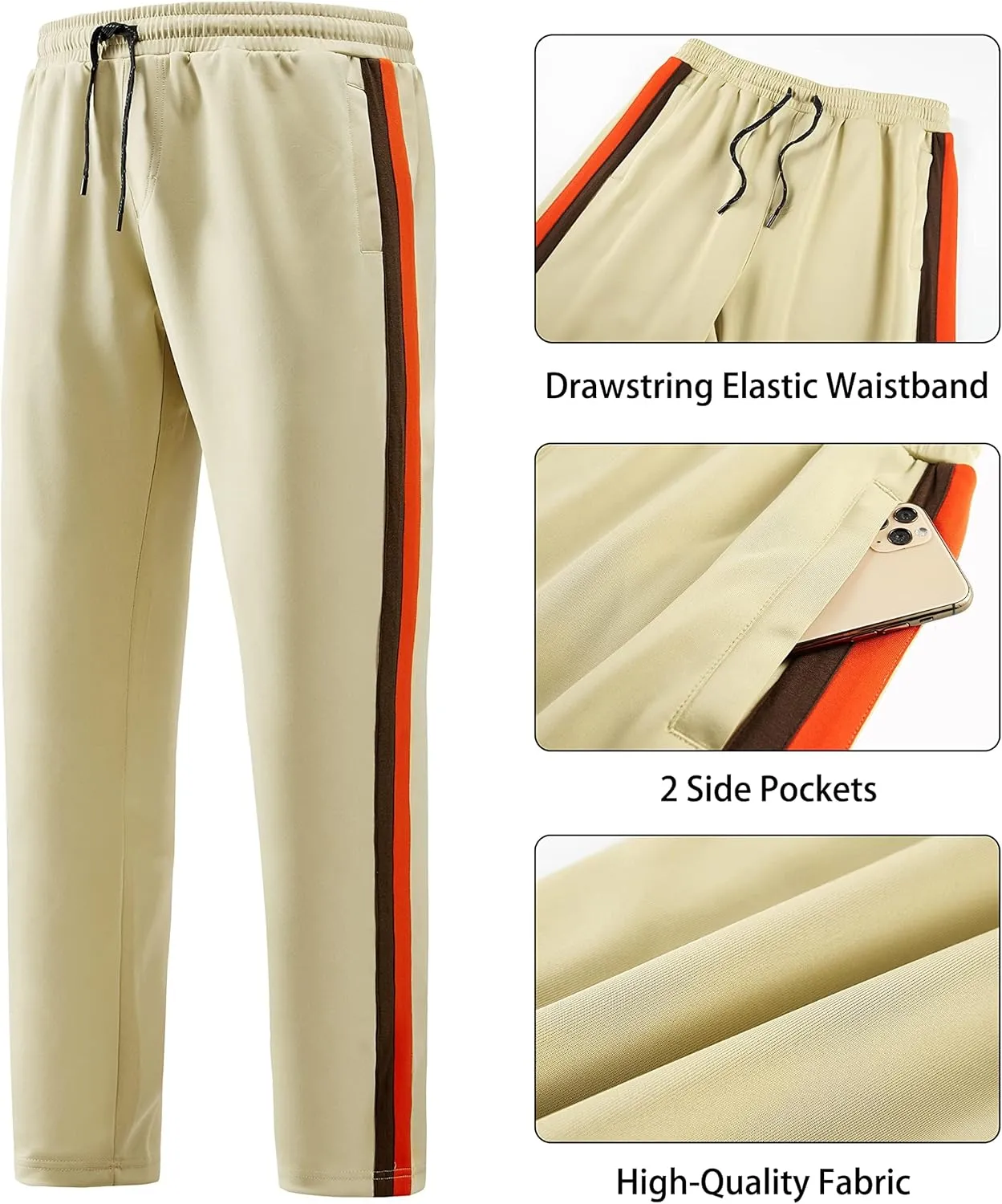 W JIANWANG Track Suits for Men Set Tracksuit Sweatsuits 2 Piece workout outfits