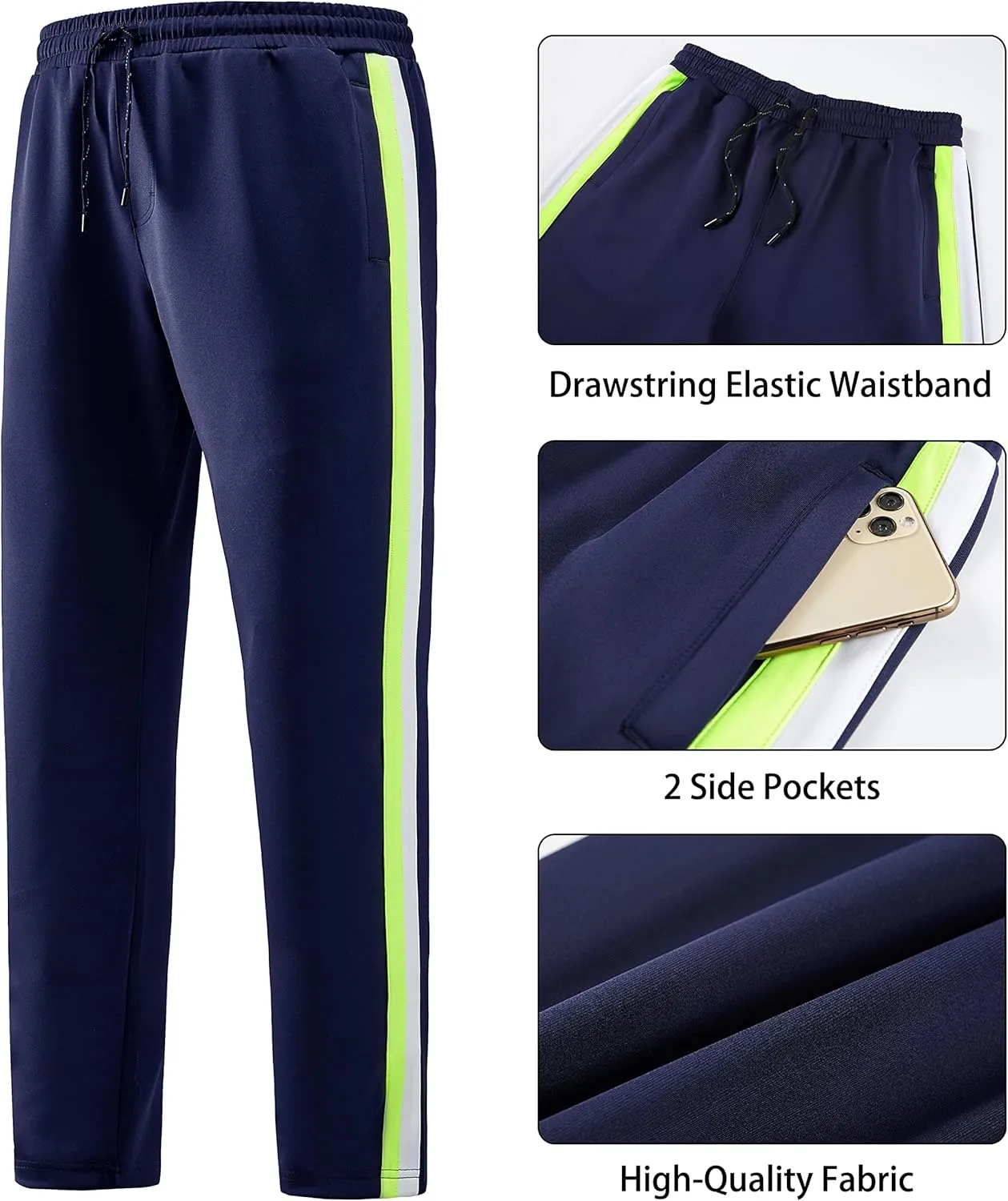 W JIANWANG Track Suits for Men Set Tracksuit Sweatsuits 2 Piece workout outfits