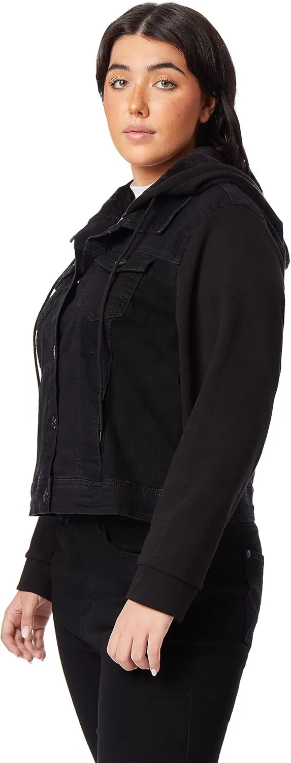 WallFlower Women's Dreamer Denim Jackets Juniors (Standard and Plus)