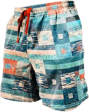 Western Swim Trunks for Men Work Shorts Men's Cotton Pants Elastic Waist Man Cargo Pant