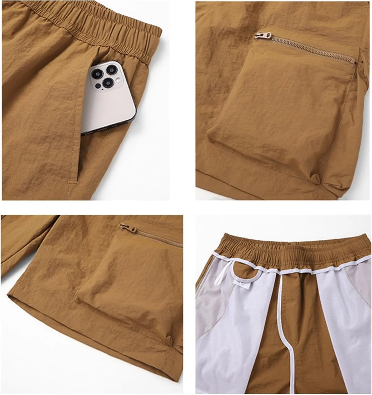 Wide Leg Cargo Shorts for Men Quick Drying Breathable Sports Hiking Shorts Workout Outdoor Athletic Training Short