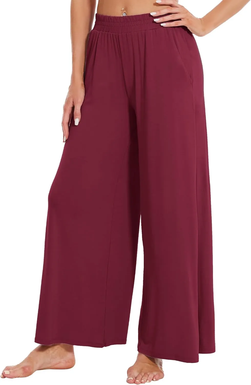 WiWi Viscose from Bamboo Women' s Pajamas Pants Soft Yoga Loose Pant Comfy Pajama Bottoms S-XXL