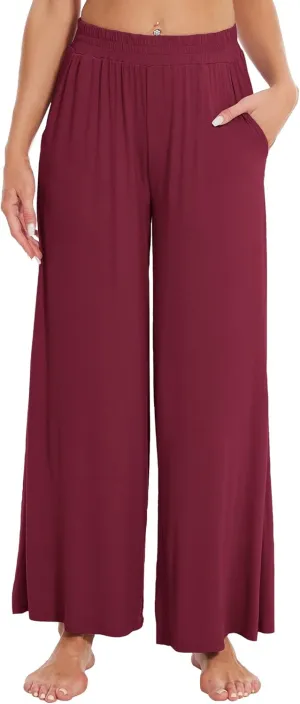 WiWi Viscose from Bamboo Women' s Pajamas Pants Soft Yoga Loose Pant Comfy Pajama Bottoms S-XXL