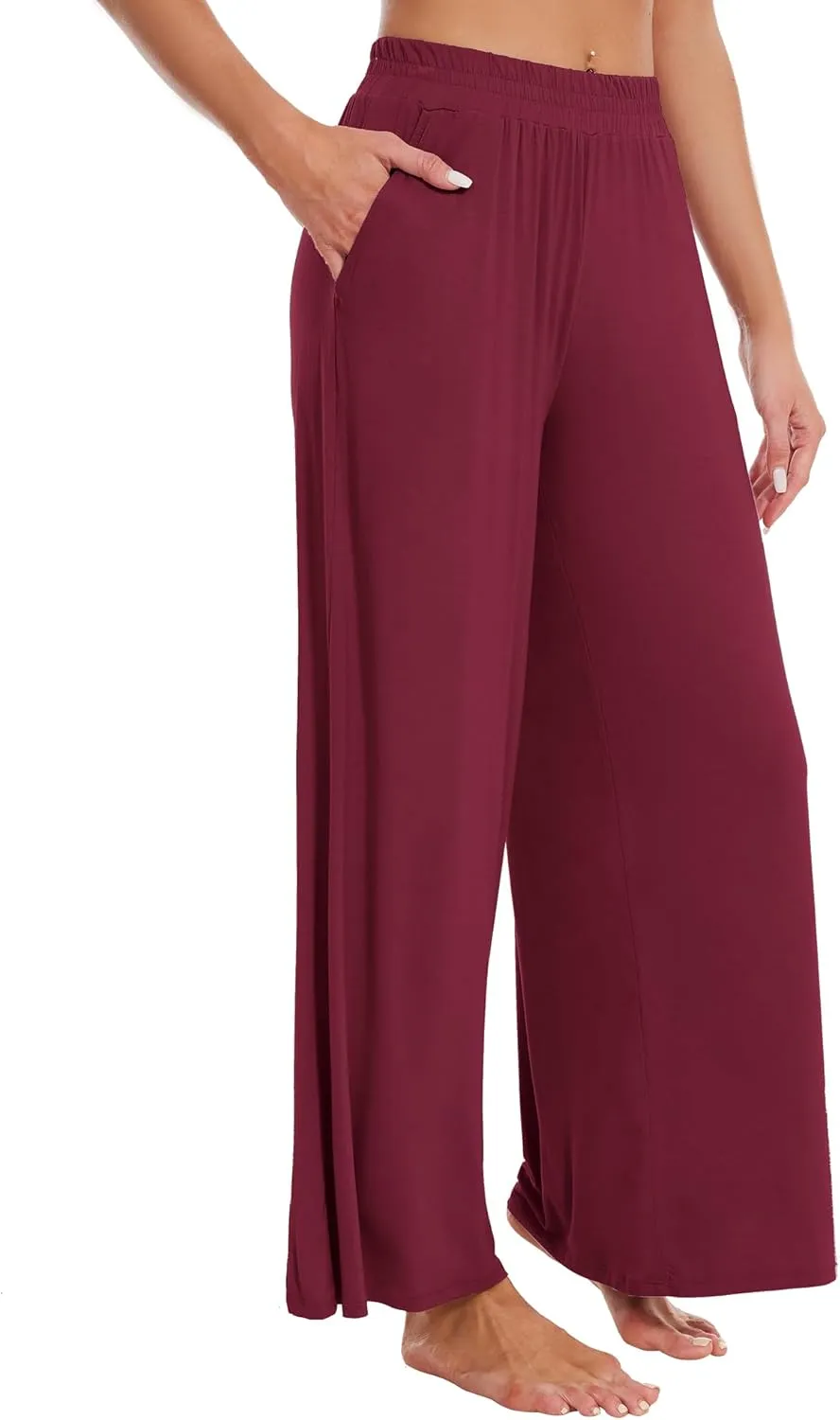 WiWi Viscose from Bamboo Women' s Pajamas Pants Soft Yoga Loose Pant Comfy Pajama Bottoms S-XXL