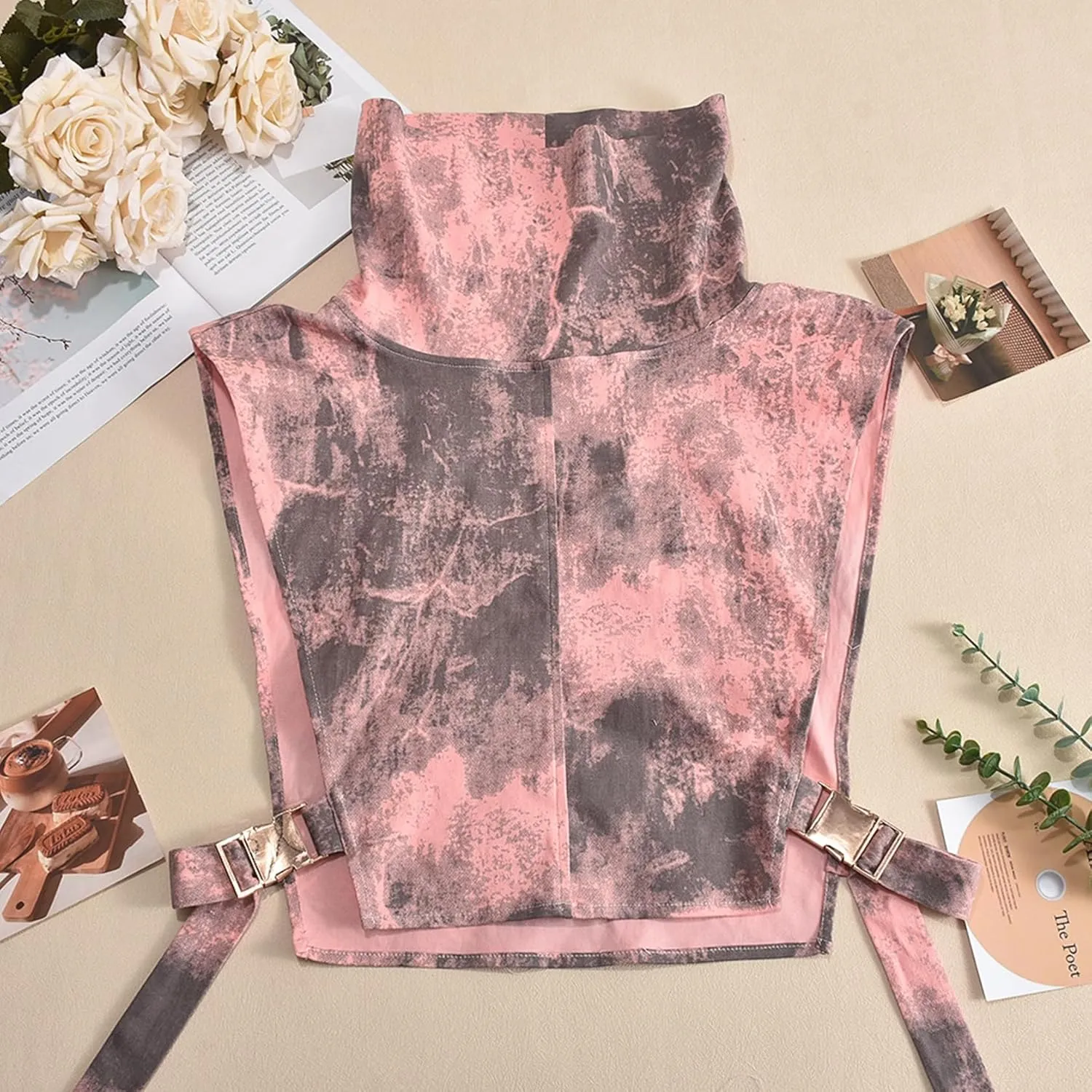 Women Denim Cropped Jacket Summer Fashion Sleeveless Vest Casual Lace-Up Jean Jacket with Buckles Outdoor Clothes