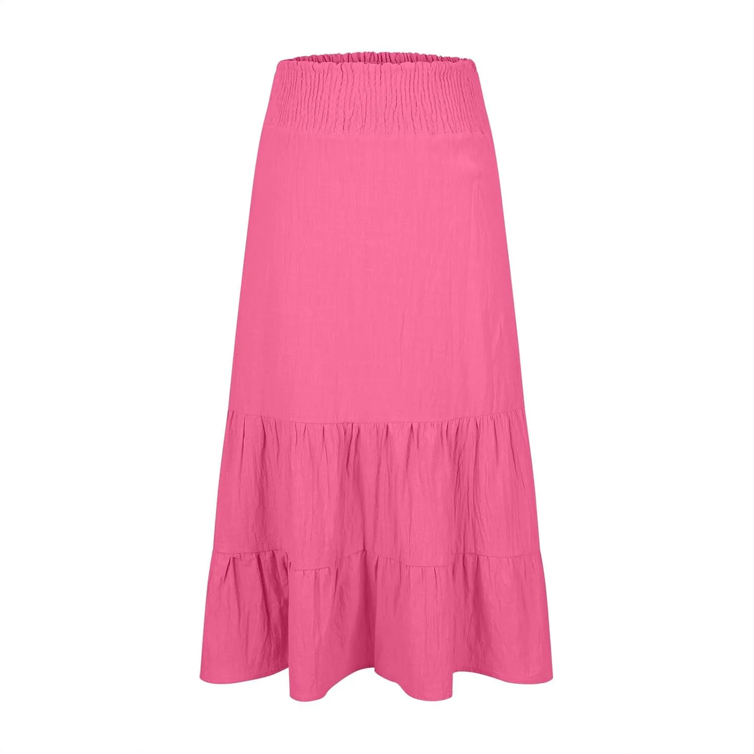 Women Loose FIT Skorts for Women Maxi Long Pleated High Waisted Elastic Waist Ruched Plain Soft 2025 Y2K