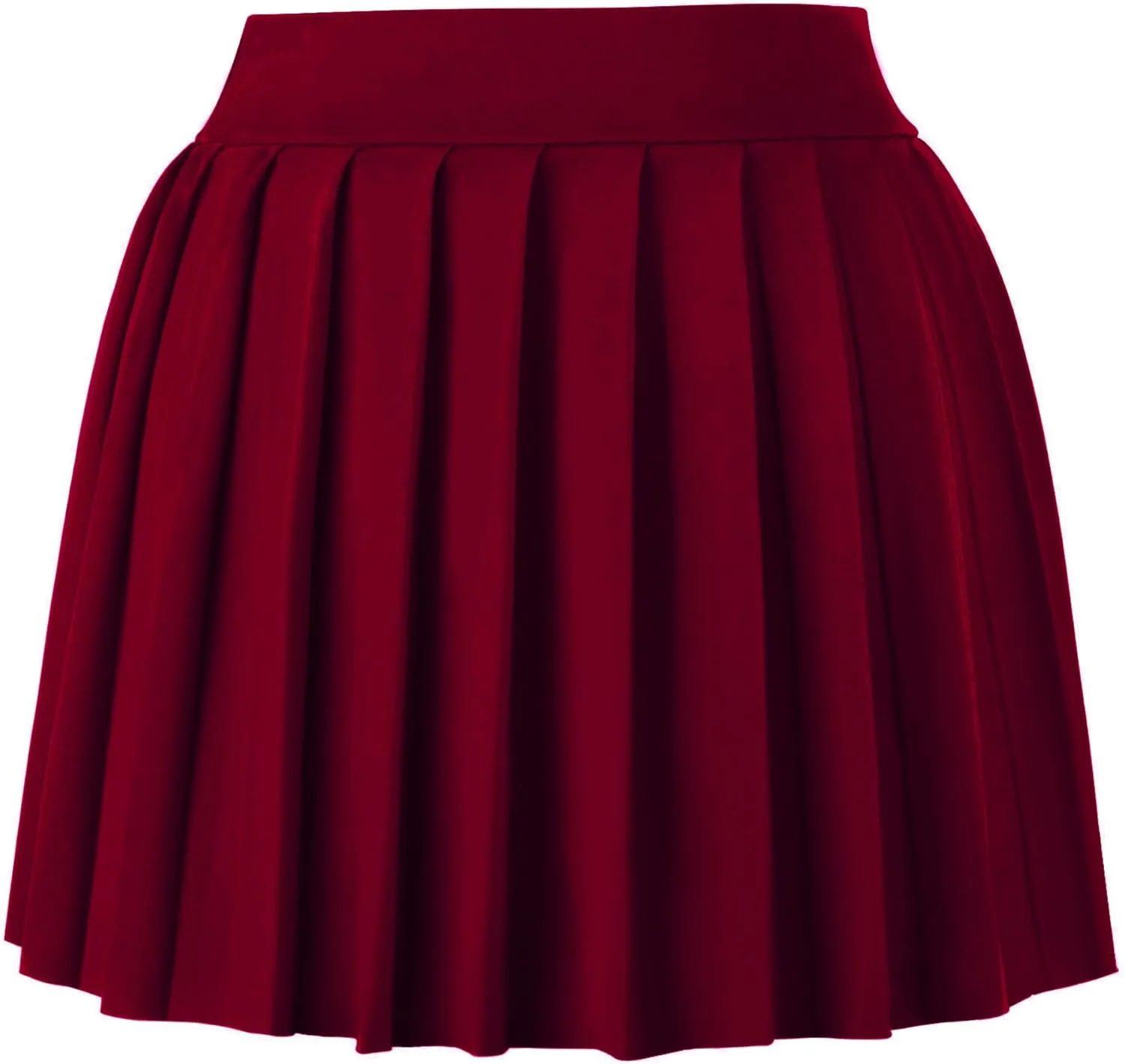 Women Sexy Pleated Mini Skirts Ruffle Club Y2k Role Play A-line Skater Skirt Casual Stretchy Uniform for Girls