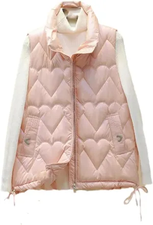 Women Stand Collar Short Bright Color Cotton Padded Jacket Sleeveless Female Autumn Winter Waistcoat Coat Vest