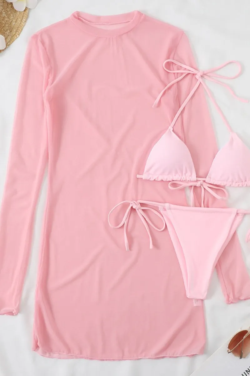 Women Three Piece Bikini Swimsuit Swimwear Swim Bathing Suit
