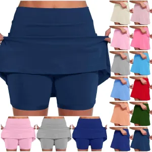Womens Athletic Skorts with Pockets Tummy Control High Waist Plus Size Golf Tennis Casual Sports Shorts Summer Outfit