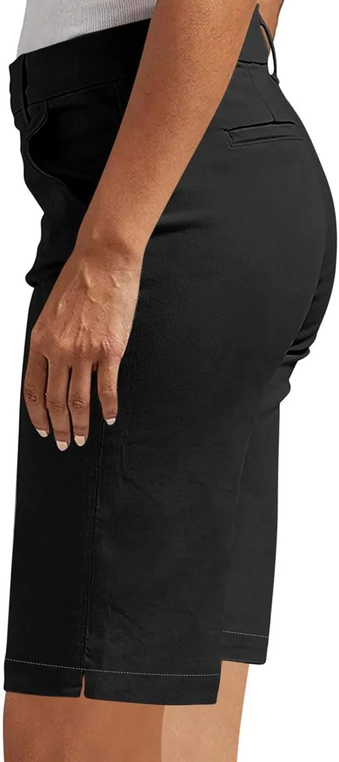Women's Bermuda Shorts, Summer Dressy Shorts for Women Chino Straight Leg High Waisted Casual Summer