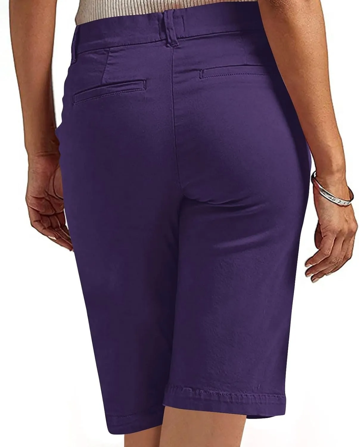 Women's Bermuda Shorts, Summer Dressy Shorts for Women Chino Straight Leg High Waisted Casual Summer