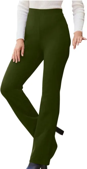 Womens Bootcut Dress Pants Business Casual Pants with Pockets Dressy Pants Soft Stretchy Trousers Office Work Slacks