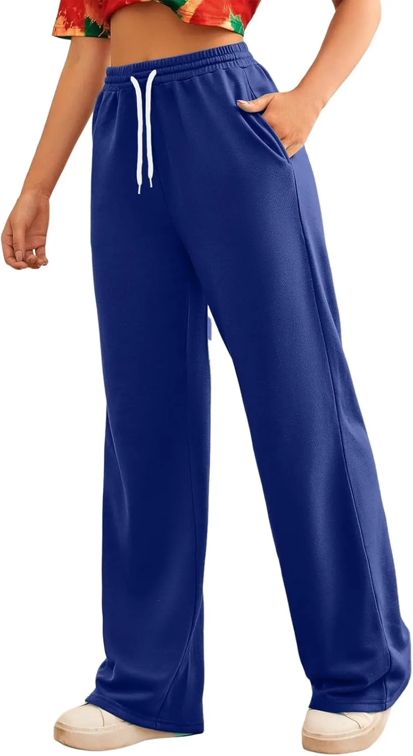 Womens Casual Pants Summer Elastic High Waist Pants Baggy Lightweight Comfy Soft Beach Trousers with Pockets 2025