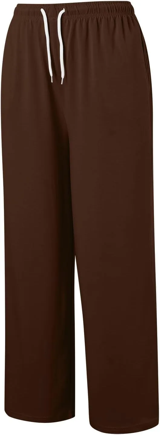 Womens Casual Pants Summer Elastic High Waist Pants Baggy Lightweight Comfy Soft Beach Trousers with Pockets 2025
