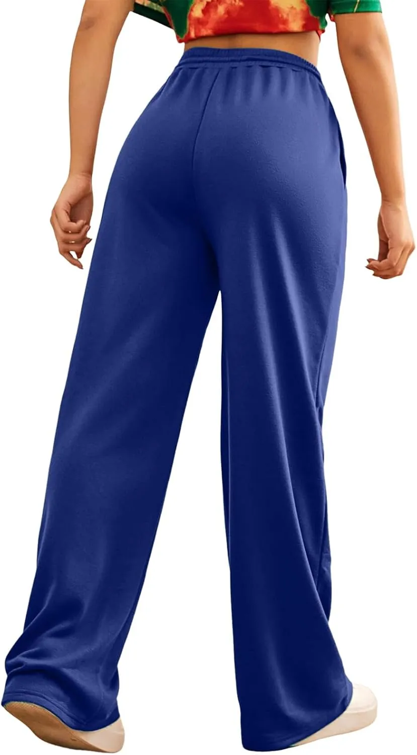 Womens Casual Pants Summer Elastic High Waist Pants Baggy Lightweight Comfy Soft Beach Trousers with Pockets 2025