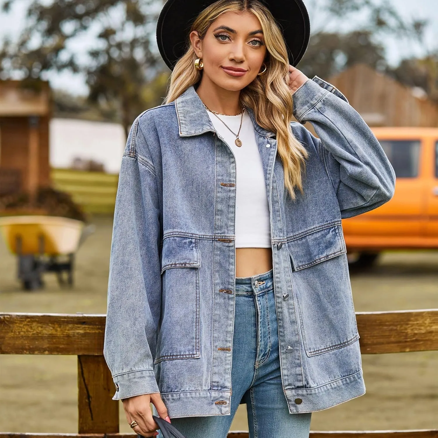 Women's Fairy Grunge Denim Jacket Y2k Acubi Vintage Coat Cyber Punk Indie Outerwear Dark Academia Alt Streetwear