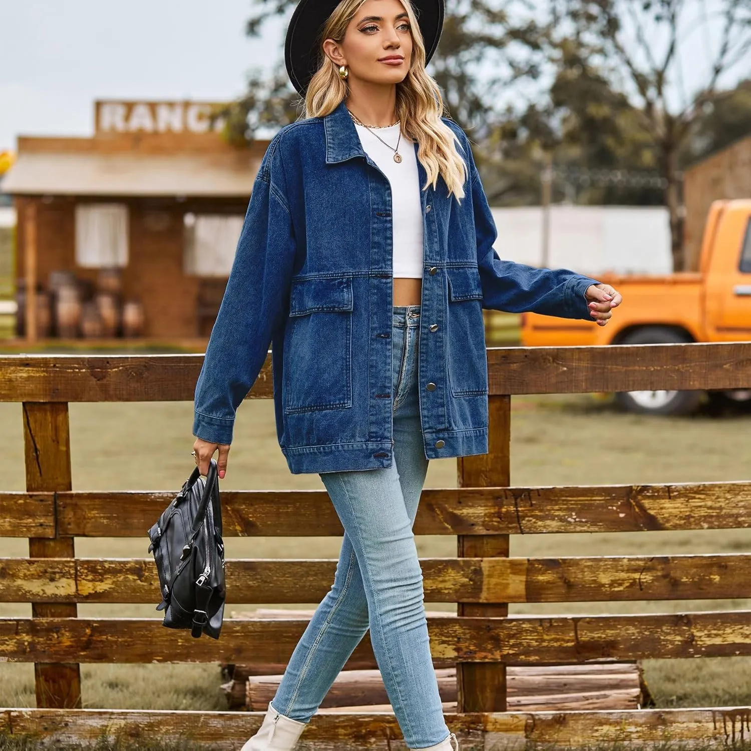 Women's Fairy Grunge Denim Jacket Y2k Acubi Vintage Coat Cyber Punk Indie Outerwear Dark Academia Alt Streetwear