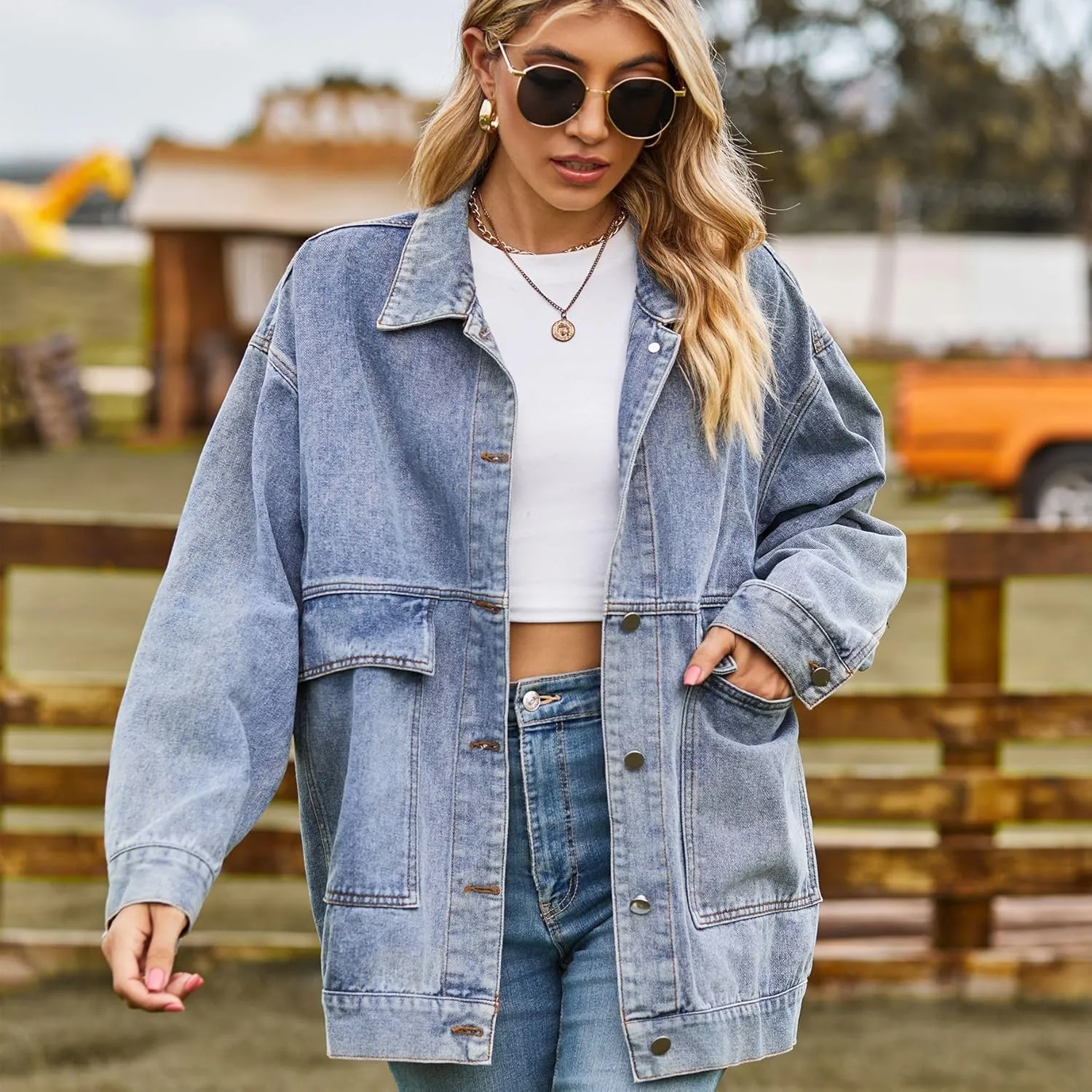 Women's Fairy Grunge Denim Jacket Y2k Acubi Vintage Coat Cyber Punk Indie Outerwear Dark Academia Alt Streetwear