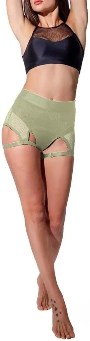 Women's Fitness Shorts Garter Belt Pole Dance Shorts Hot Pants Festival Clubwear Hot Pants Trendy High Waist Yoga Shorts