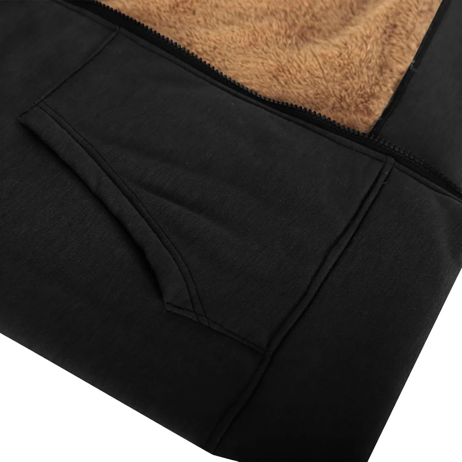 Womens Fleece Zip Up Jacket Coat Cozy Sherpa Lined Hoodie Jackets Drawstring Warm Winter Jacket Outerwear with Pocket