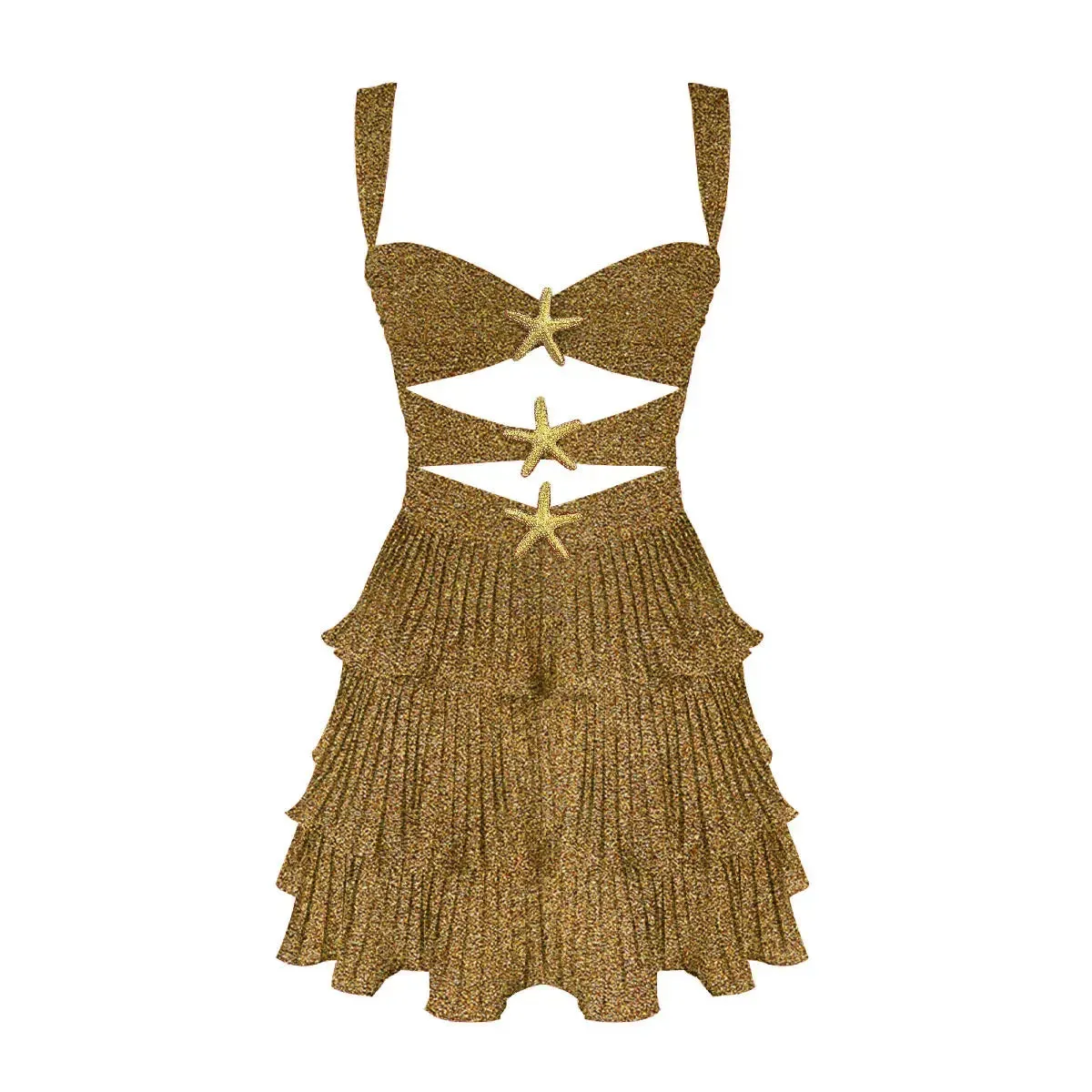 Women’s Geometric Print Two-Piece Beach Cover-Up Skirt Set