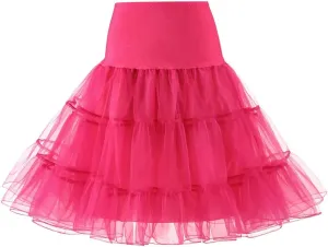 Womens High Waisted Mesh Puffy Skirts Fashion Tiered Tulle Bubble Tutu Skirt Slim Tummy Control Pleated Maxi Skirts