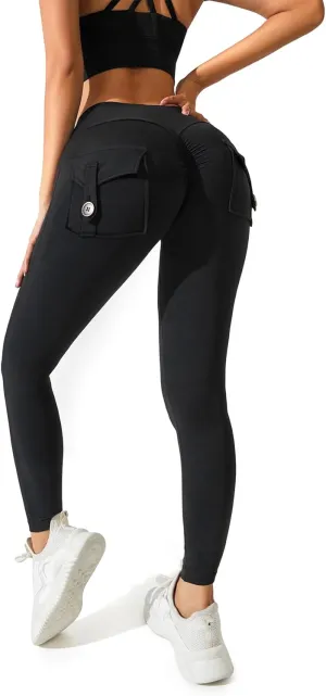 Women's Legging Pants,High-Waisted Leggings, Soft Opaque Skinny Belly Control Pants Running, Cycling, Yoga Pockets