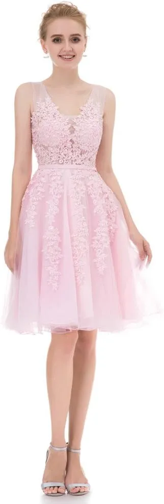 Women's Net Bridesmaid Dresss Evening Cocktail Gowns
