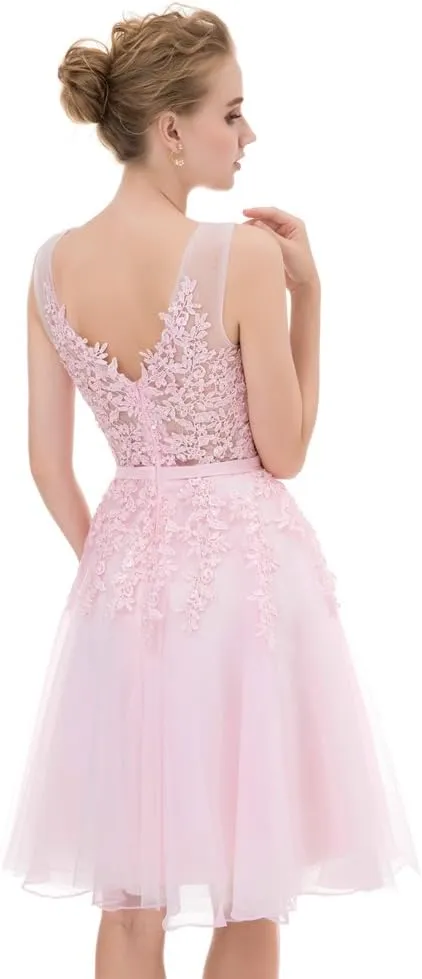 Women's Net Bridesmaid Dresss Evening Cocktail Gowns
