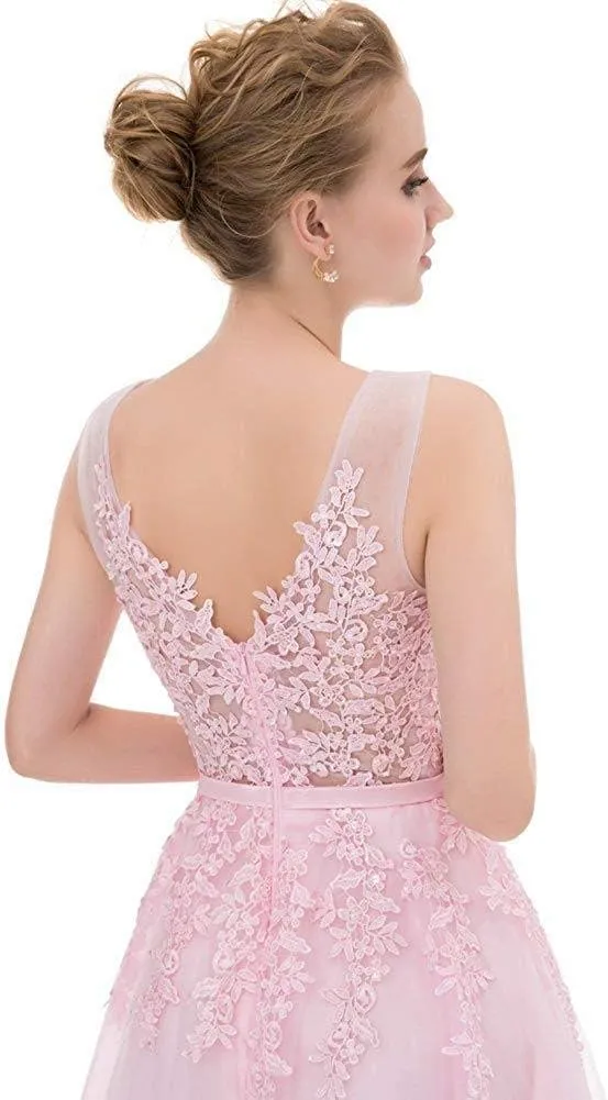 Women's Net Bridesmaid Dresss Evening Cocktail Gowns